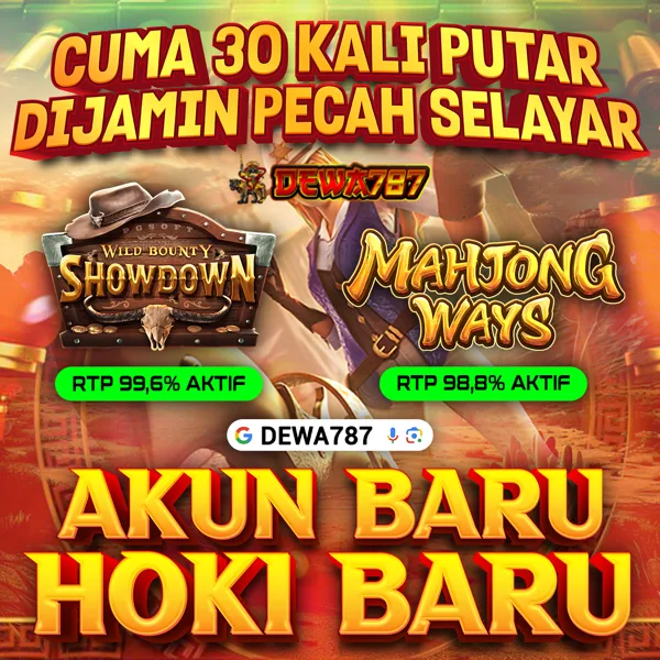 DEWA787 Bonus Member Baru 100%